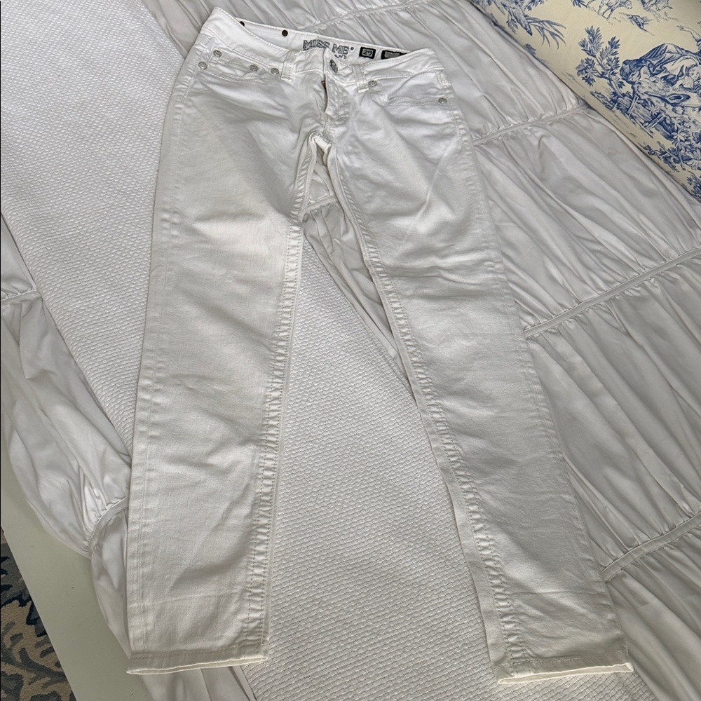 Miss Me White Denim skinny Jeans